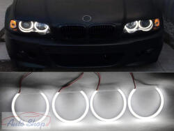  BMW E46 Angel Eyes Opal SMD Led 2 X 131MM , 2 x 146MM BMW Utólagosan beszerelhető Angel eyes szett