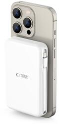 Tech-Protect PB31 powerbank - MagSafe kompatibilis powerbank 10000mAh, fehér