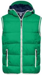 James & Nicholson (Daiber) Férfi mellény kapucnival JN1076 - Írzöld / fehér | 3XL (1-JN1076-1714129)
