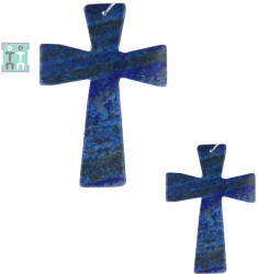  Pandantiv Lapis Lazuli Cruce 61-62 x 42-44 mm - 1 Buc