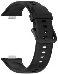 gigapack Pótszíj (egyedi méret, szilikon) FEKETE Huawei Watch Fit 3 (GP-158395)