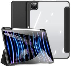 Dux Ducis TOBY tok álló, bőr hatású (aktív FLIP, oldalra nyíló, TRIFOLD, asztali tartó, ceruza tartó) FEKETE Apple IPAD Pro 11 (2024) (GP-157406)