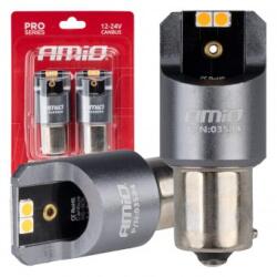 AMiO Set becuri semnalizare PY21W 4x3030 SMD Amber 12V 24V 03584 (03584)