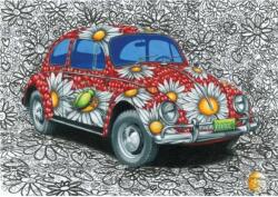 Dino - Puzzle VW Beetle pictat - 500 piese Puzzle