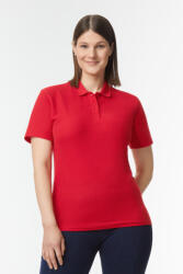 Gildan GIL64800-B3 SOFTSTYLE® LADIES' DOUBLE PIQUÉ POLO WITH 3 COLOUR-MATCHED BUTTONS (gil64800-b3cy-xl)