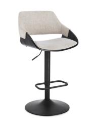 Bizzotto Scaun bar bej negru bej Roxanne 50.5x50.5x90.5/111 cm (0743799)
