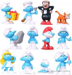 FANDE 12 db-os Hupikék törpikék figura szett