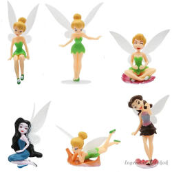 Wopin 6 db-os Csingiling Tinkerbell figura szett