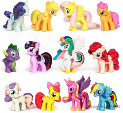 BESTZY 12 db-os Én kicsi pónim - My little pony figura szett