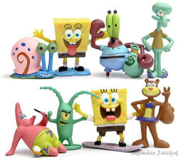 ZHUYAO 8 db-os Spongyabob figura szett