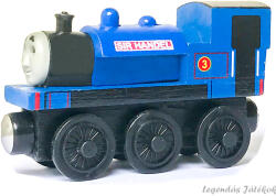 Mattel és barátai Sir Handel jellegű mágneses fa vonat mozdony