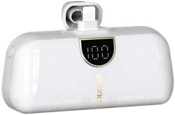 Dudao K20SL mini power bank beépített Lightning csatlakozóval 5000mAh - fehér