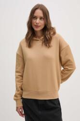 Calvin Klein felső bézs, női, sima, kapucnis, K20K207202 - bézs M
