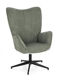 Bizzotto Fotoliu rotativ verde negru Inas 69x72x106 cm (0735259)