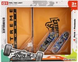TEDDIES Șurub cu degetul pentru skateboard 2 buc plastic cu rampă cu accesorii (TD00850755)
