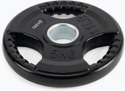 XTREXO TREXO fekete gumírozott öntöttvas súlyzótárcsa 5 kg RW5