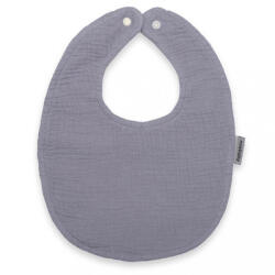 NEW BABY Muszlin baba előke New Baby grey - babamarket