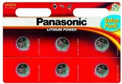 Panasonic CR2016 Lítium Gombelem - 6 db (CR2016L-6BP-PAN)