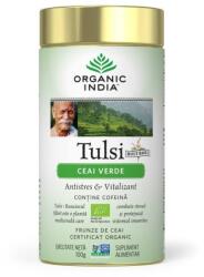 Organic India Ceai Tulsi (Busuioc Sfant) Ceai Verde | Antistres Natural & Vitalizant 100g
