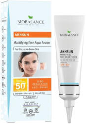 BIOBALANCE Crema solara matifianta, ten acneic si gras, SPF 50+, 40ml