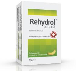 MBA Pharma Saruri de rehidratare cu aroma de banana Rehydrol, 10 plicuri, Mba Pharma Innovation