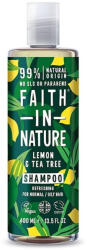 Faith in Nature Sampon natural revigorant cu lamaie si tea tree, 400 ml