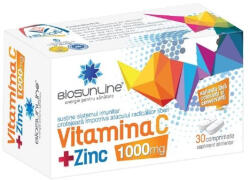 AC HELCOR BioSunLine Vitamina C 1000 mg + Zinc, 30 comprimate