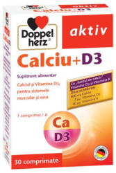 Doppelherz Calciu + D3, 30 comprimate, Doppelherz - springfarma