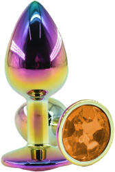 Guilty Toys Dop Anal Metalic, Large, Multicolor, Piatra Portocalie, Guilty Toys