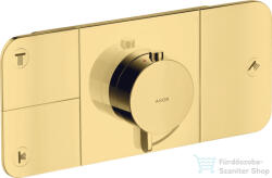 Hansgrohe AXOR ONE 3 utas termosztátos falsík alatti kád /zuhany csaptelep, polírozott arany hatású 45713990 (45713990)