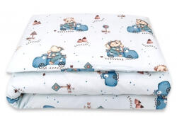  Baby Shop ágynemű huzat 90*120 cm - Kék Dinó Autó