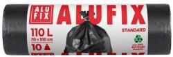 Alufix Saci menajeri 110 L 70 x 100 cm LDPE negri 10 buc/rola (ALUMS110UN)