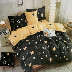 idealisotthon Star 7 részes kétoldalas ágyneműhuzat - sötétszürke-sárga (IO-SY-BL-AB-107-DS-BKORA)