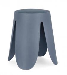 Bizzotto Taburet piele ecologica albastra Imogen 37x47 cm (0734382)