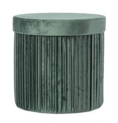 Bizzotto Taburet catifea verde Jocelyn 38x38x38 cm (0730186)