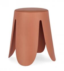 Bizzotto Taburet piele ecologica caramiziu Imogen 37x47 cm (0734380)