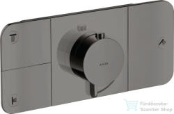 Hansgrohe AXOR ONE 3 utas termosztátos falsík alatti kád /zuhany csaptelep, polírozott fekete króm 45713330 (45713330)