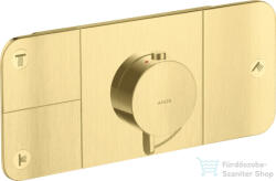 Hansgrohe AXOR ONE 3 utas termosztátos falsík alatti kád /zuhany csaptelep, szálcsiszolt sárgaréz hatású 45713950 (45713950)
