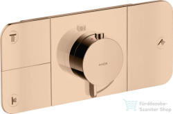 Hansgrohe AXOR ONE 3 utas termosztátos falsík alatti kád /zuhany csaptelep, polírozott vörös arany hatású 45713300 (45713300)