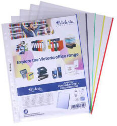 Victoria lefűzhető genotherm színes széllel - A4 - 25 darabos (CW-IDGLSZ)