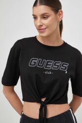 Guess pamut póló NATALIA női, fekete, V4GI10 I3Z14 - fekete XL