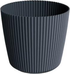  Milly bordázott virágkaspó - antracit, 20 cm