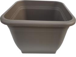  Top szögletes virágcserép - taupe, 48 cm