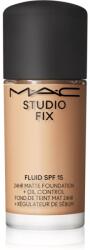 MAC Cosmetics Mini Studio Fix Fluid SPF 15 24HR Matte Foundation + Oil Control mattító alapozó SPF 15 árnyalat NW15 15 ml