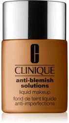 Clinique Anti-Blemish Solutions Liquid Makeup fedő hatású alapozó az aknéra hajlamos zsíros bőrre árnyalat WN 100 Deep Honey 30 ml