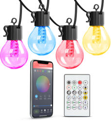  Smart kültéri fényfüzér bluetooth-os vezérléssel. 7, 5m, 240V 11745