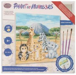 Craft Buddy Set pictură pe numere Craft Buddy - Animale la Safari (CBPBN3030F)