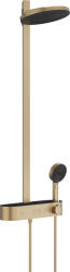 Hansgrohe Pulsify S, Showerpipe 260 2jet ShowerTablet Select 400 termosztáttal, szálcsiszolt bronz, HAN-24240140 (HAN-24240140)
