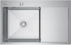 Erga HD, 1 kamrás acél mosogató 780x490x210 mm, bal, acél, ERG-MLS-HD7849L (ERG-MLS-HD7849L)