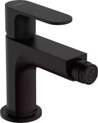 Hansgrohe Rebris S, karos bidé mixer leeresztő készlettel húzórúddal, fekete matt, HAN-72210670 (HAN-72210670)